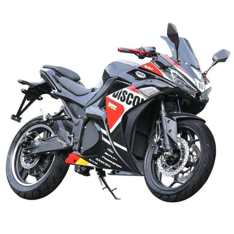 Black Legend 350CC GXZ Motorcycle in black and red